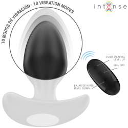 INTENSE JOEY PLUG ANAL 10 VIBRACIONES NEGRO CONTROL REMOTO