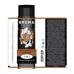 BRUMA ACEITE DE MASAJE PREMIUM EFECTO CALOR SABOR TARTA AMERICANA 3 EN 1 100 ML