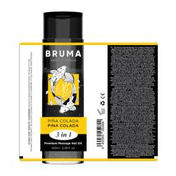 BRUMA ACEITE DE MASAJE PREMIUM EFECTO CALOR SABOR PIaA COLADA 3 EN 1 100 ML
