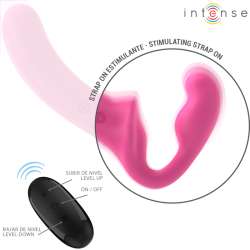 INTENSE AMY VIBRADOR DOBLE 20 CM ROSA CONTROL REMOTO