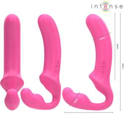 INTENSE AMY VIBRADOR DOBLE 20 CM ROSA CONTROL REMOTO