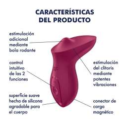 SATISFYER EXCITERRR VIBRADOR LAY ON CLaTORIS BERRY