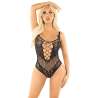 LEG AVENUE BODY DE REJILLA CON DIAMANTES NEGRO TALLA aNICA