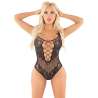 LEG AVENUE BODY DE REJILLA CON DIAMANTES NEGRO TALLA aNICA