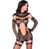 LIVCO CORSETTI FASHION SAKURA CF 90357 MONO GUANTES LARGOS LIGUEROS NEGRO S M