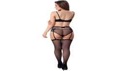 LIVCO CORSETTI FASHION CELESTE LC 20246 SUJETADOR LIGUERO PANTY NEGRO S M