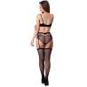 LIVCO CORSETTI FASHION CELESTE LC 20246 SUJETADOR LIGUERO PANTY NEGRO L XL