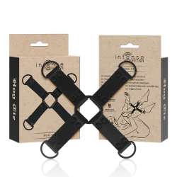 INTENSE FETISH ENGANCHE MaLTIPLE PARA MANOS Y PIES DE CUERO VEGANO