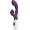 PRETTY LOVE BUTTERFLY KISS VIBRADOR RABBIT ESTIMULADOR PUNTO G MORADO