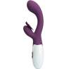 PRETTY LOVE BUTTERFLY KISS VIBRADOR RABBIT ESTIMULADOR PUNTO G MORADO