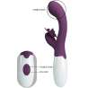 PRETTY LOVE BUTTERFLY KISS VIBRADOR RABBIT ESTIMULADOR PUNTO G MORADO