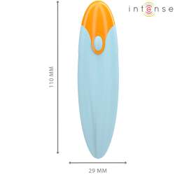 INTENSE MIKE BALA VIBRADORA 10 VIBRACIONES AZUL CONTROL REMOTO