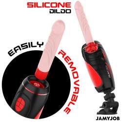 JAMYJOB PYSTON BASE MASTURBADOR AUTOMaTICO CON DILDO CONTROL REMOTO