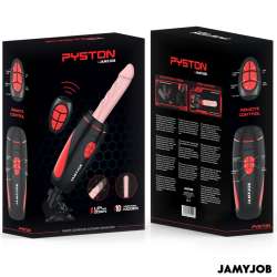 JAMYJOB PYSTON BASE MASTURBADOR AUTOMaTICO CON DILDO CONTROL REMOTO