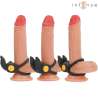 INTENSE SAM ANILLO DOBLE VIBRADOR PENE 10 VIBRACIONES NEGRO