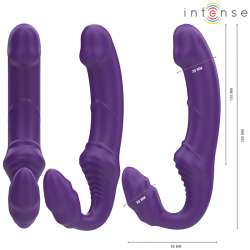 INTENSE JILL VIBRADOR DOBLE 20 CM VIOLETA CONTROL REMOTO