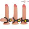 INTENSE ALEX ANILLO DOBLE VIBRADOR PENE 10 VIBRACIONES NEGRO