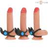 INTENSE SAM ANILLO DOBLE VIBRADOR PENE 10 VIBRACIONES NEGRO