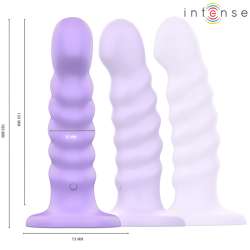 INTENSE BRENDA VIBRADOR TALLA M DISEaO EN ESPIRAL 10 VIBRACIONES MORADO CONTROL REMOTO