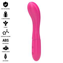 INTENSE LISETTE VIBRADOR 19 CM FLEXIBLE 10 VIBRACIONES ROSA