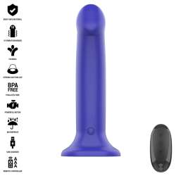 INTENSE VICTORIA VIBRADOR CON VENTOSA 10 VIBRACIONES AZUL OSCURO CONTROL REMOTO