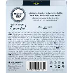 MISTER SIZE PRESERVATIVOS TALLA S 49 MM 3 UNIDADES