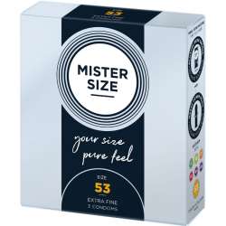 MISTER SIZE PRESERVATIVOS TALLA M 53 MM 3 UNIDADES