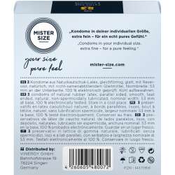 MISTER SIZE PRESERVATIVOS TALLA M 53 MM 3 UNIDADES