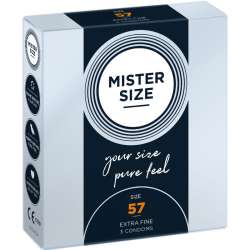 MISTER SIZE PRESERVATIVOS TALLA L 57 MM 3 UNIDADES
