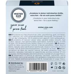 MISTER SIZE PRESERVATIVOS TALLA L 57 MM 3 UNIDADES