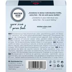 MISTER SIZE PRESERVATIVOS TALLA XL 60 MM 3 UNIDADES