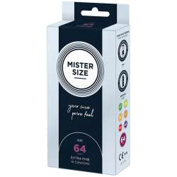 MISTER SIZE PRESERVATIVOS TALLA XXL 64 MM 10 UNIDADES
