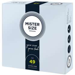 MISTER SIZE PRESERVATIVOS TALLA S 49 MM 36 UNIDADES