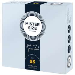 MISTER SIZE PRESERVATIVOS TALLA M 53 MM 36 UNIDADES