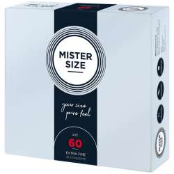 MISTER SIZE PRESERVATIVOS TALLA XL 60 MM 36 UNIDADES