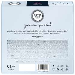 MISTER SIZE PRESERVATIVOS TALLA XXL 64 MM 36 UNIDADES