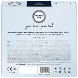 MISTER SIZE PRESERVATIVOS TALLA XXXL 69 MM 36 UNIDADES