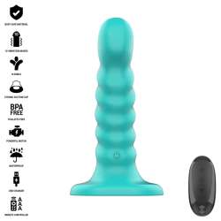 INTENSE BUFFY VIBRADOR TALLA S DISEaO EN ESPIRAL 10 VIBRACIONES AZUL CONTROL REMOTO
