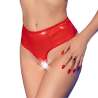 CHILIROSE CR 4841 CROTCHLESS PANTY ROJO L XL