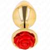 KINK PLUG ANAL DORADO ROSA ROJA TALLA S