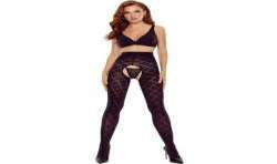 PASSION TIOPEN 025 MEDIAS CROTCHLESS NEGRO 1 2 40 DEN