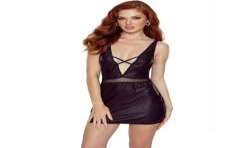 PASSION KRISTEEN CHEMISE NEGRO L XL