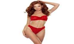 PASSION CATILLA SET TANGA TOP ROJO L XL