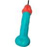 DIABLO PICANTE VASO PENE PLaSTICO AZUL