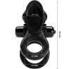 PRETTY LOVE PASSIONATE RING DOBLE ANILLO VIBRADOR ESTIMULADOR CLaTORIS NEGRO