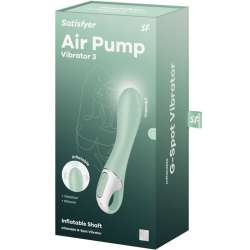 SATISFYER AIR PUMP VIBRADOR 3 INFLABLE PUNTO G MENTA