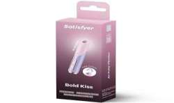 SATISFYER BOLD KISS ESTIMULADOR CLaTORIS POR ONDAS ROSA VIOLETA