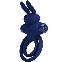 PRETTY LOVE DAREY DOBLE ANILLO VIBRADOR RABBIT AZUL
