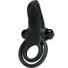PRETTY LOVE DOBLE ANILLO VIBRADOR ESTIMULADOR CLaTORIS 10 VIBRACIONES NEGRO
