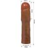 PRETTY LOVE KYLIAN FUNDA PARA PENE CON EXTENSIaN DE 76 CM MULATO